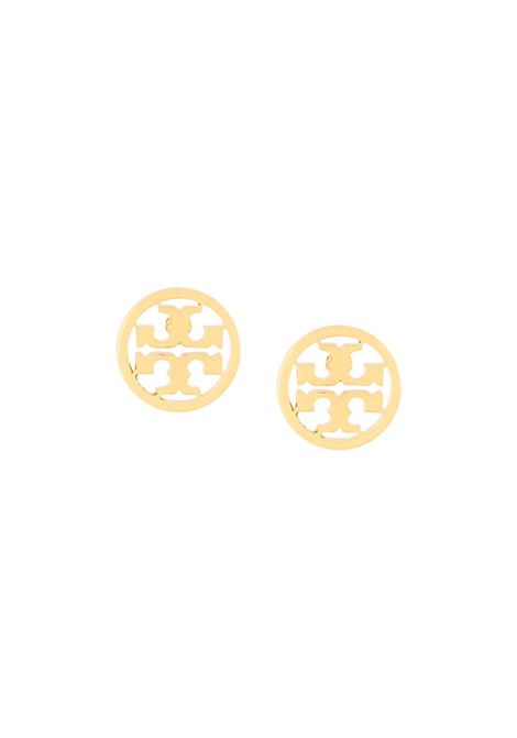 Logo circle earrings in gold-tone - women TORY BURCH | 11165518720