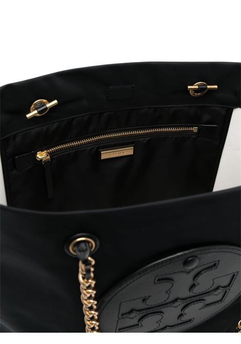 Black Ella logo-patch shoulder bag - women  TORY BURCH | 152313001