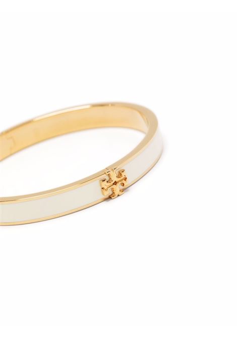 White and gold kira enamel 7mm bracelet - women  TORY BURCH | 90550700