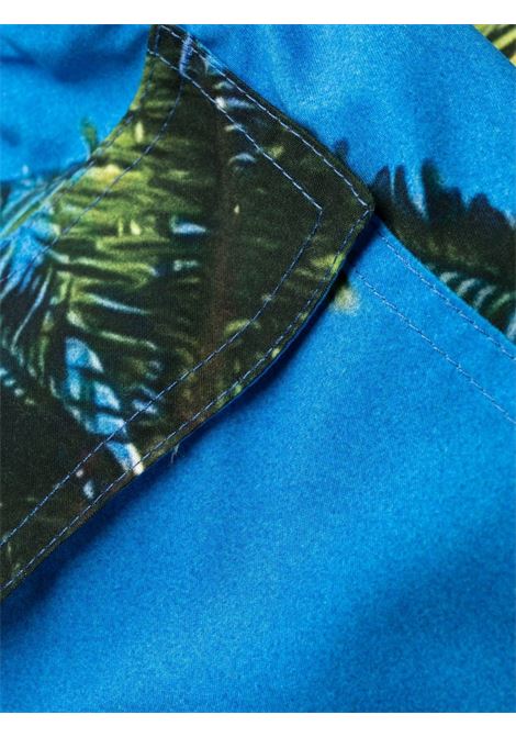 Multicolored palm tree-print swim shorts - men BLUE SKY INN | BS2301SW014MLT