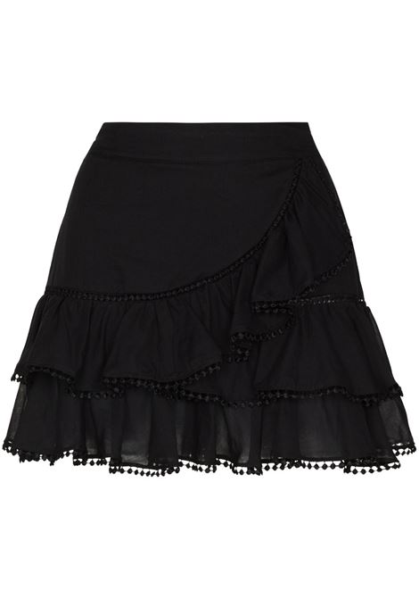 Black ruffled mini skirt - women - CHARO RUIZ IBIZA 1989 ...