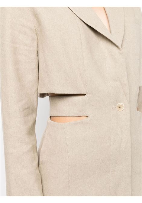 Abito con cut-out la robe bari in beige - donna JACQUEMUS | 221DR0161029150