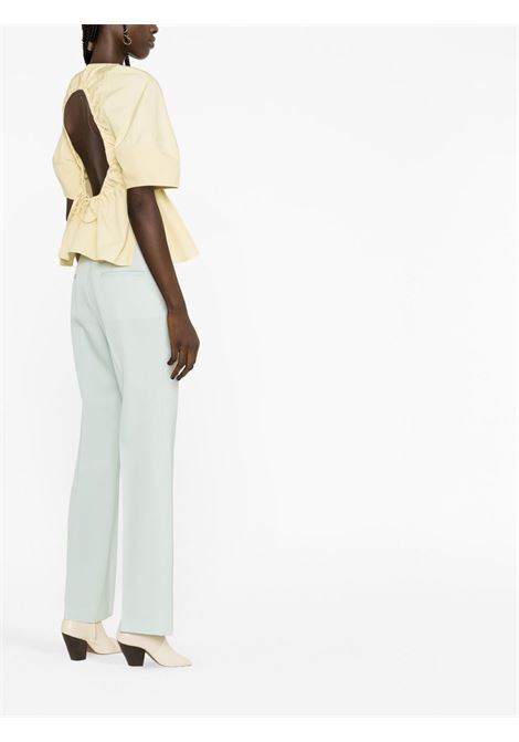 Light blue pressed-crease tailored trousers - women  JIL SANDER | J01KA0102J40021449