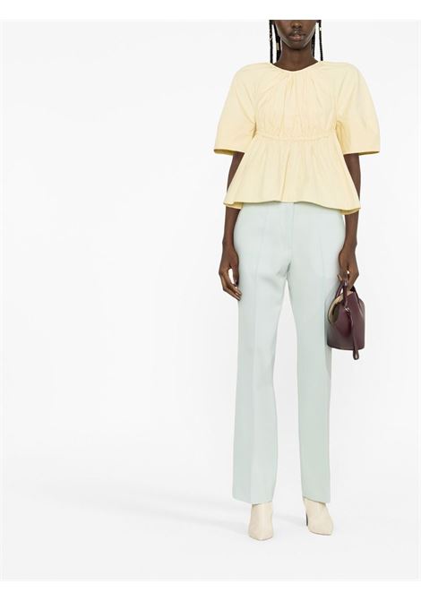 Light blue pressed-crease tailored trousers - women  JIL SANDER | J01KA0102J40021449