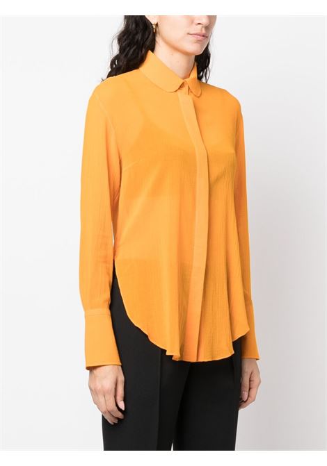 Orange semi-sheer shirt - women  PATOU | BL0240135215M