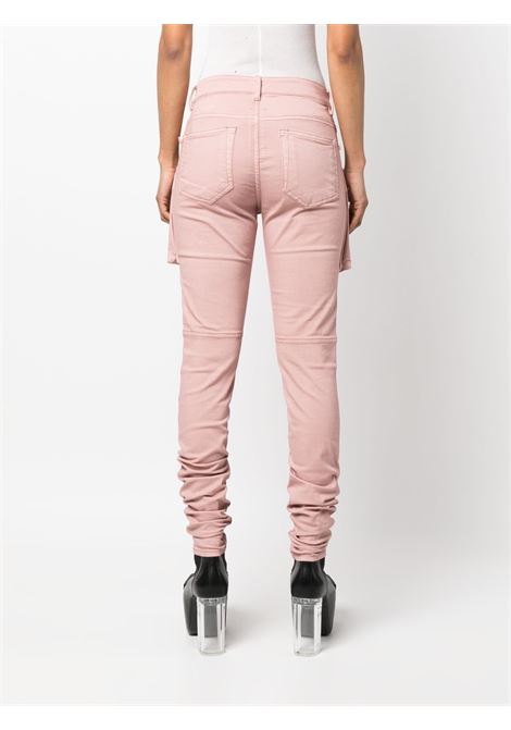 Jeans skinny con tasche applicate in rosa - donna RICK OWENS DRKSHDW | DS01C6312SDO63