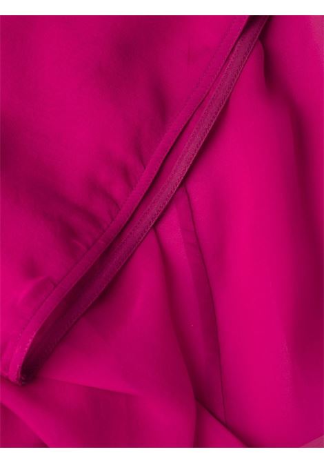 Abito asimmetrico semi-trasparente in rosa fucsia - donna RICK OWENS | RO01C5580S23