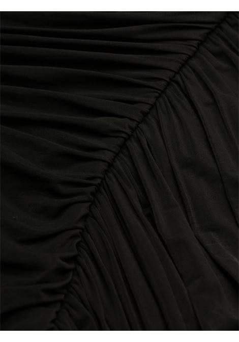 Abito monospalla drappeggiato in nero - donna RICK OWENS | RP01C5565BZ09