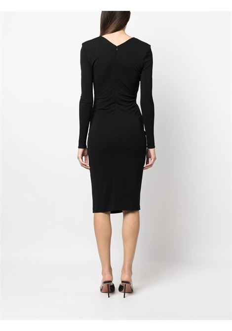 Black cut-out detail dress - women ROLAND MOURET | RMRS23033MB