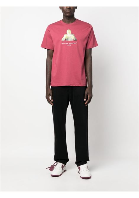 Pink graphic-print T-shirt - unisex THROWBACK | DVTBUYINGLAPILLO