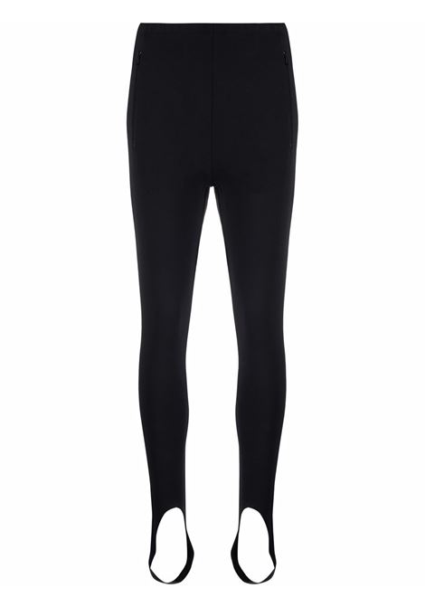 Black paneled-design leggings - women - MUGLER 