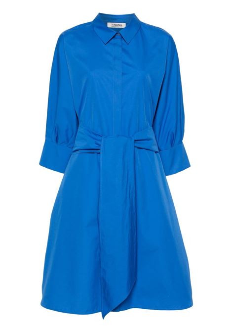 Blue tabata bow-detail dress - women 'S MAXMARA | 2419221013600040