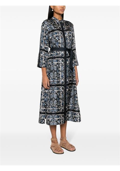 Blue ernesta graphic-print dress - women 'S MAXMARA | 2419221183600001