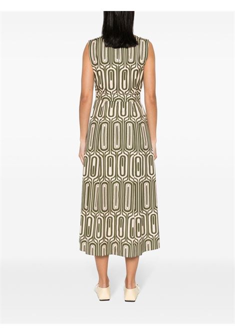 Green andreis graphic-print dress - women 'S MAXMARA | 2419221203600002