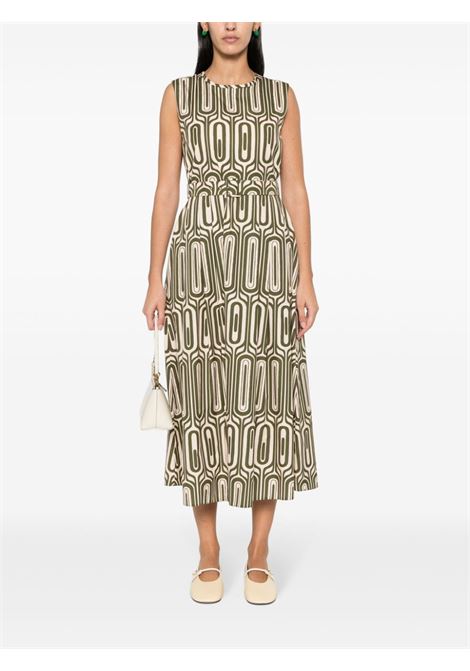 Green andreis graphic-print dress - women 'S MAXMARA | 2419221203600002