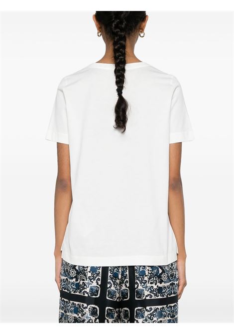 White embroidered-logo T-shirt - women S MAXMARA | 2419971013600007