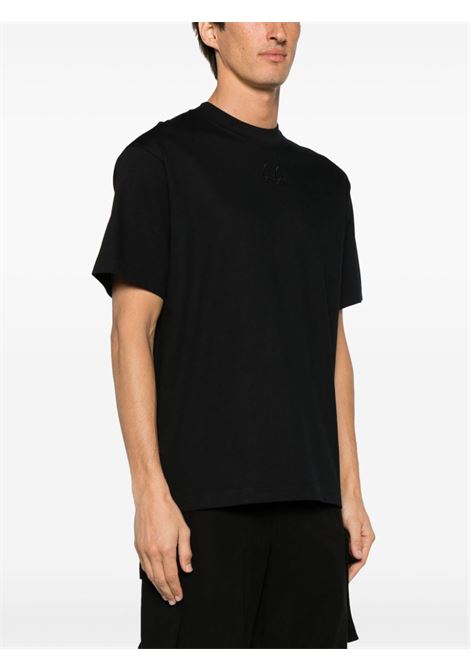 T-shirt Gaffer con ricamo in nero - unisex 44 LABEL GROUP | B0030376FA141P399