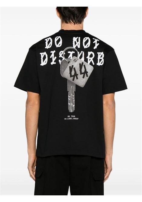 T-shirt con stampa grafica late checkout in nero 44 label group - uomo 44 LABEL GROUP | B0030376FA141P410