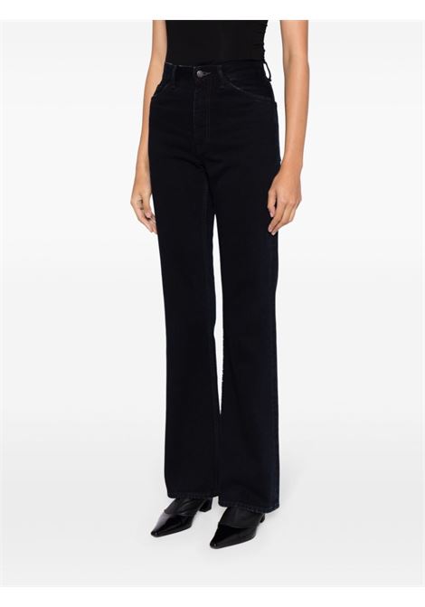 Jeans svasati a vita alta in nero - donna ACNE STUDIOS | A00439AHJ