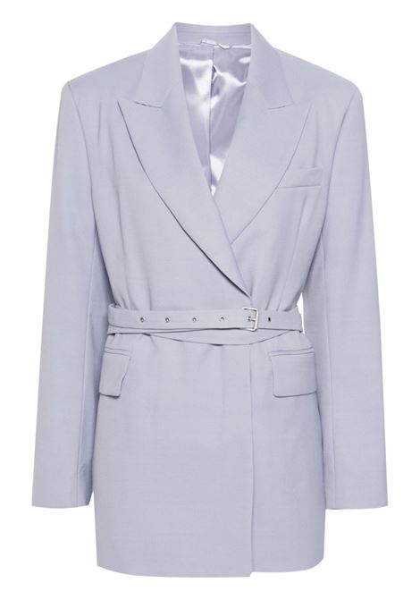 Blazer doppiopetto con cintura in lilla - donna ACNE STUDIOS | AH0287AS3