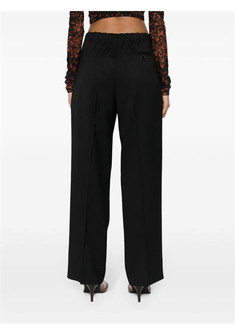 Black wide-leg tailored trousers - women ACNE STUDIOS | AK0770900