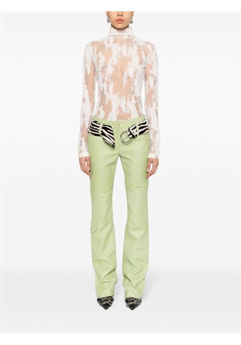 White high-neck lace top - women ACNE STUDIOS | AL0398AEG