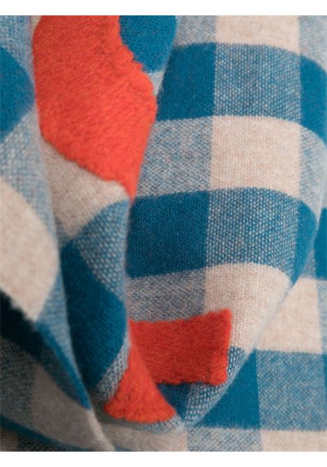 Multicolour logo-patch checked scarf - unisex ACNE STUDIOS | CA0262CUP