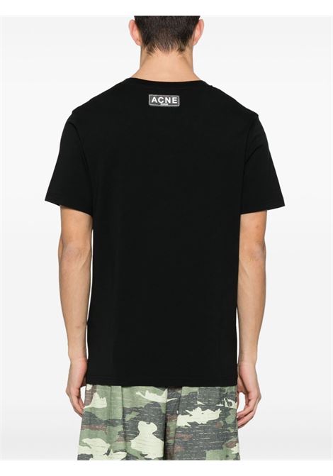Black logo-print T-shirt - unisex ACNE STUDIOS | CL0265900