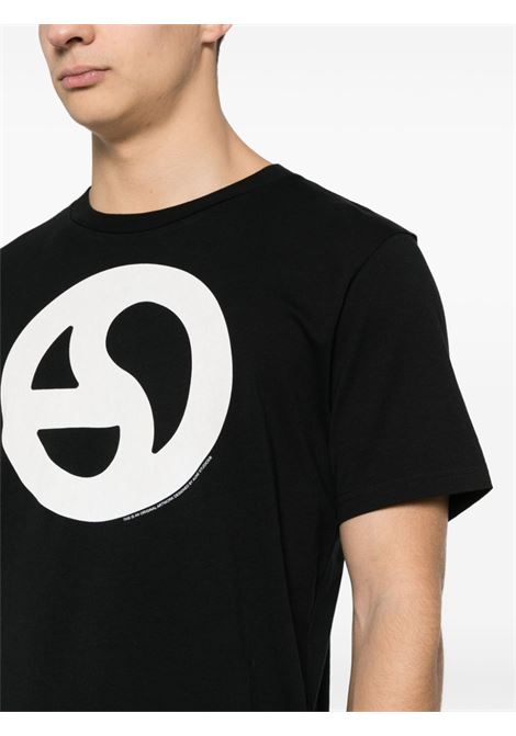 Black logo-print T-shirt - unisex ACNE STUDIOS | CL0265900