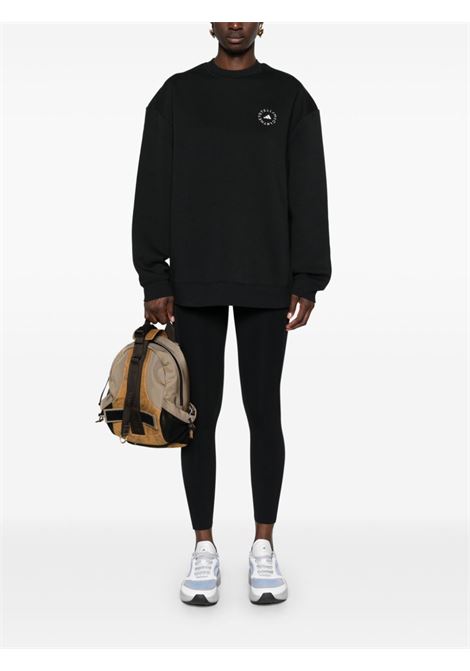 Black logo-print jersey sweatshirt adidas by stella mc cartney - women ADIDAS BY STELLA MC CARTNEY | HS175BLK