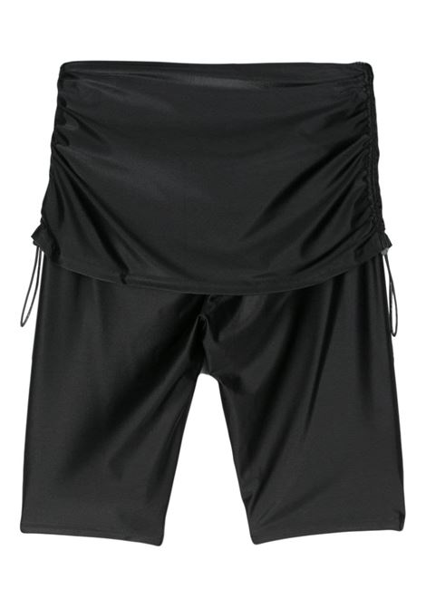 Black roll-top cycling shorts - women ADIDAS BY STELLA MC CARTNEY | IN3647BLK