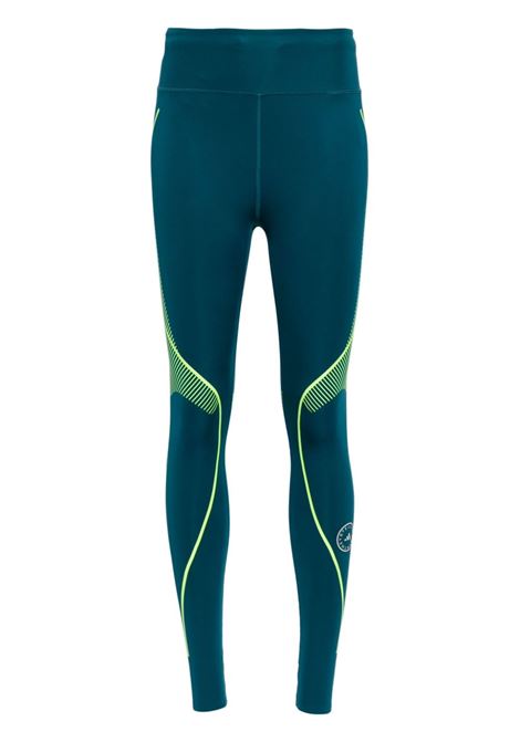 Green and blue TruePace running leggings - women ADIDAS BY STELLA MC CARTNEY | IT5784BL