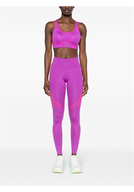 Purple drawstring cropped leggings - women ADIDAS BY STELLA MC CARTNEY | IT5786PRPL