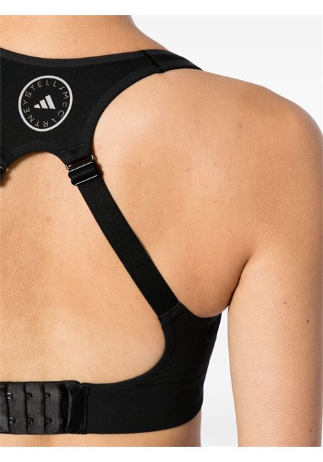 Black logo-print sports bra - women ADIDAS BY STELLA MC CARTNEY | IT9380BLK