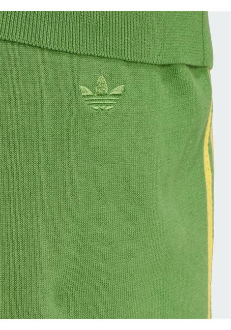 Green and yellow stripe detail knitted trousers - Adidas by Wales Bonner - unisex ADIDAS BY WALES BONNER | IW1176GRN