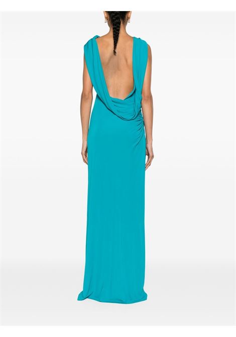 Blue open-back gown - women  ALBERTA FERRETTI | A042416210370
