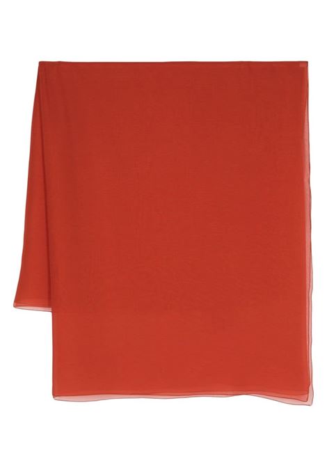 Red chiffon-crepe scarf - women ALBERTA FERRETTI | A330116140074