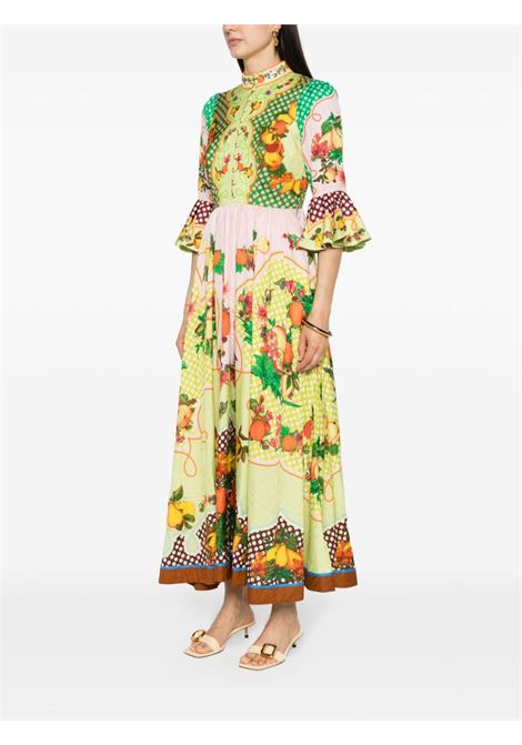 Multicolored Lemonis maxi dress - women ALEMAIS | 3037DMLT