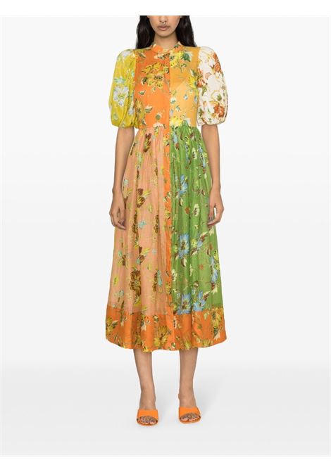 Multicolor Hotel Lamu floral-print midi dress - women ALEMAIS | 3085DMLT