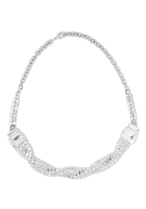 Silver-tone crystal braid necklace - women ALESSANDRA RICH | FABA3142J00040001