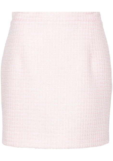 Minigonna in tweed decorata con paillettes in rosa - donna ALESSANDRA RICH | FABX1441F42501815