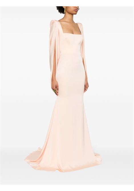 Pink satin cape gown - women ALEX PERRY | D1208RE24PCH