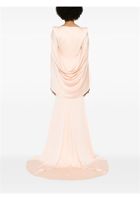 Pink satin cape gown - women ALEX PERRY | D1208RE24PCH