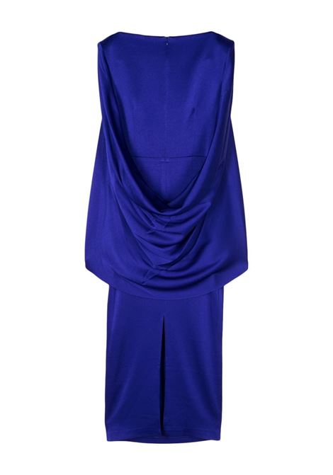 Blue draped design dress - women ALEX PERRY | D1209RE24PRWNKL