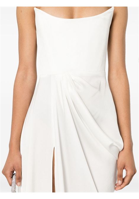  White strapless crepe maxi dress - women ALEX PERRY | D1213RE24WHT
