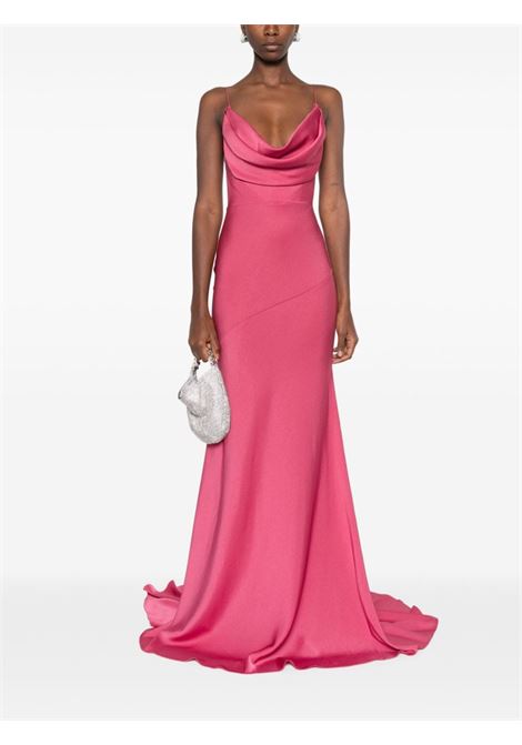 Pink draped satin gown Alex Perry - women ALEX PERRY | D1267SS24GRNTRS
