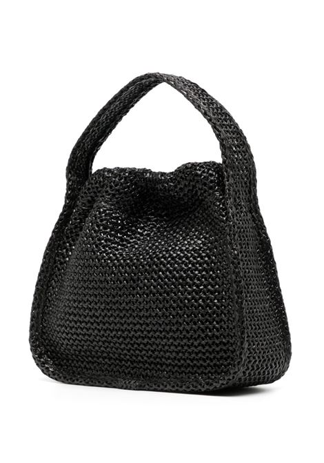 Black Ryan raffia-effect bag - women  ALEXANDER WANG | 20224K40M001