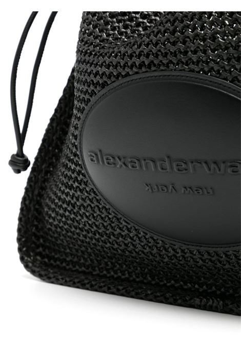 Black Ryan raffia-effect bag - women  ALEXANDER WANG | 20224K41M001