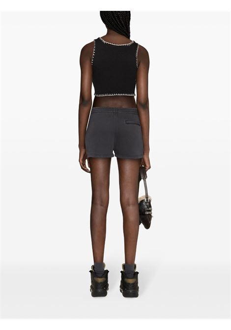 Shorts con logo goffrato in grigio - donna ALEXANDER WANG | 4CC3224349094A
