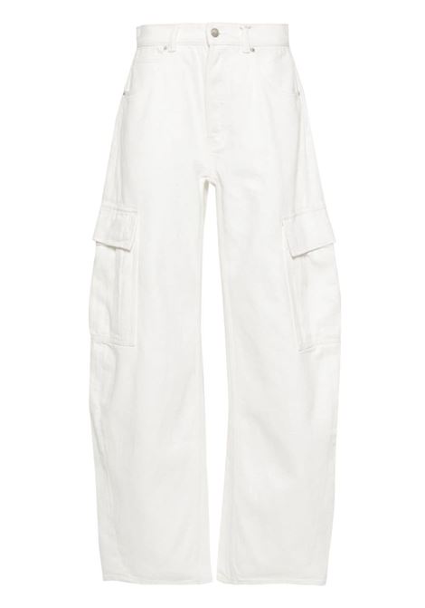 White low-rise cargo jeans - women ALEXANDER WANG | 4DC2244305120